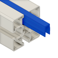 MODULAR SOLUTIONS PVC COVER PROFILE&lt;br&gt;BLUE, 2M